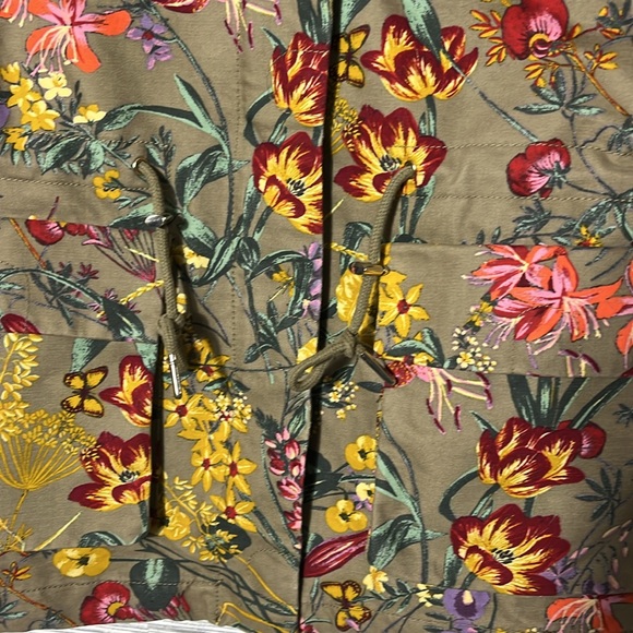 Floral Green Women's Jacket - Picture 8 of 10